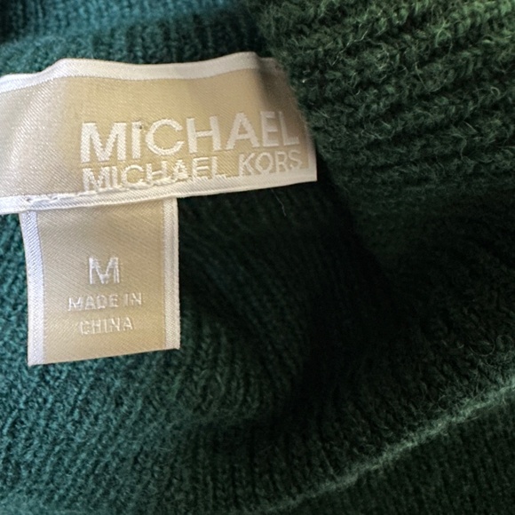 MICHAEL Michael Kors Wool Blend Emerald Green Sweater Medium Sample - Picture 7 of 8